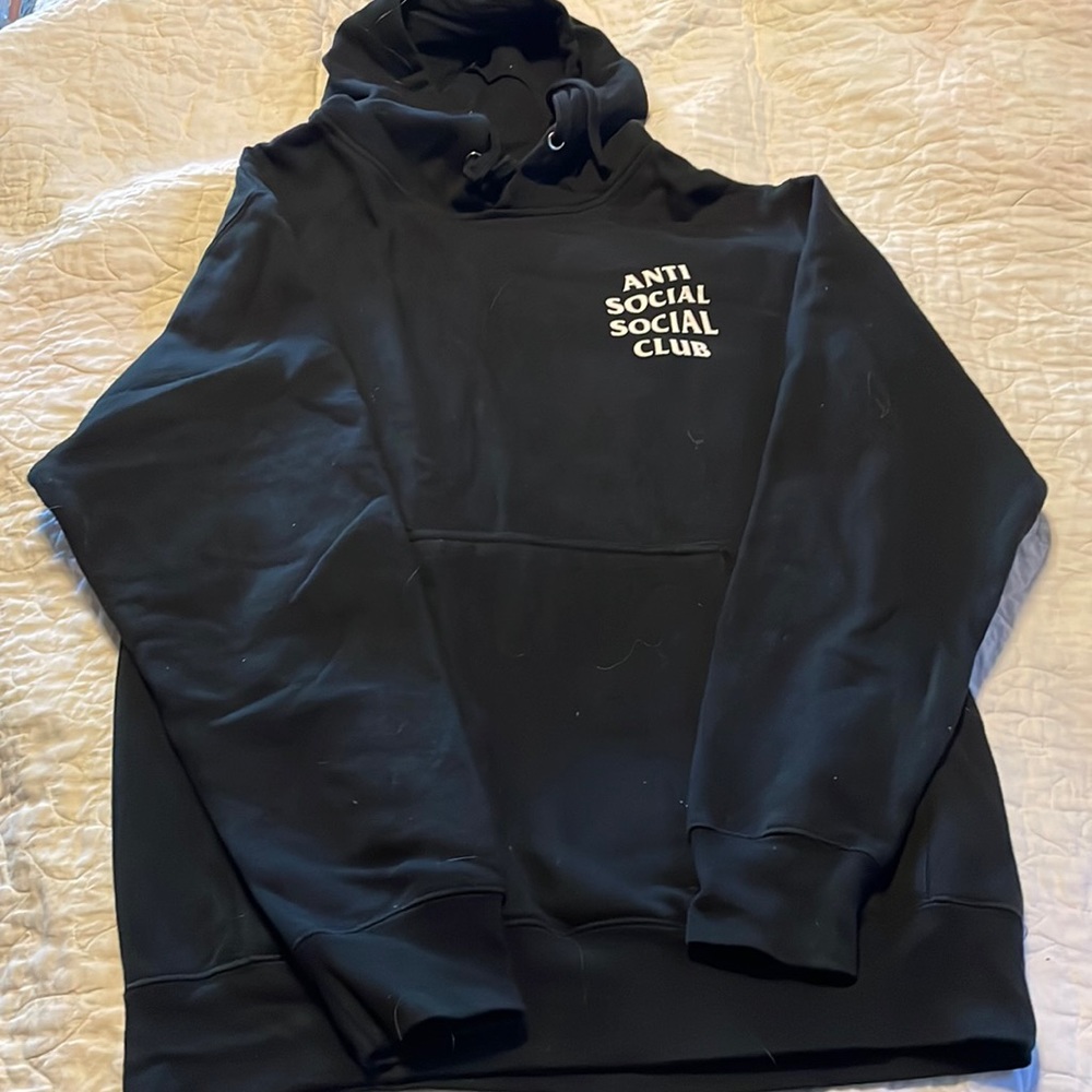 Black anti-social hoodie